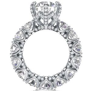 Italo Eternity Round Engagement Ring